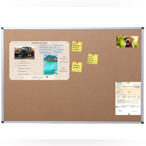 Vision Board Poster - Manifestation Board Dream Board Law of Attraction Beige - Picture 4 of 6